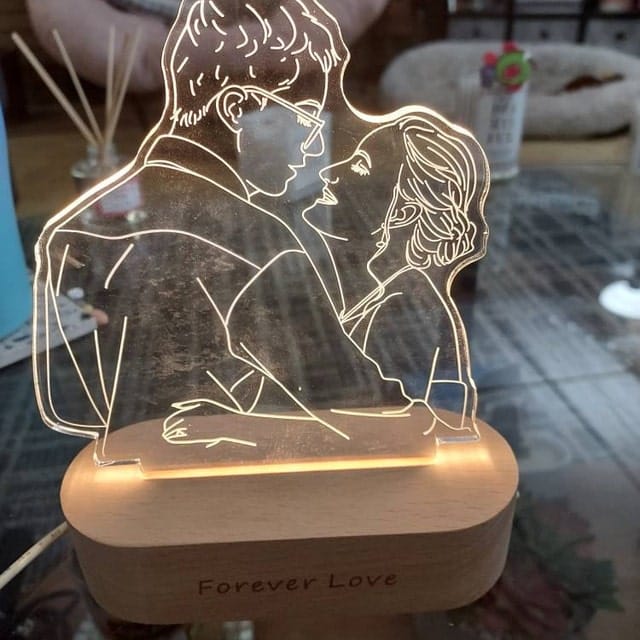 Customer photo review of Custom Photo 3D Lamp