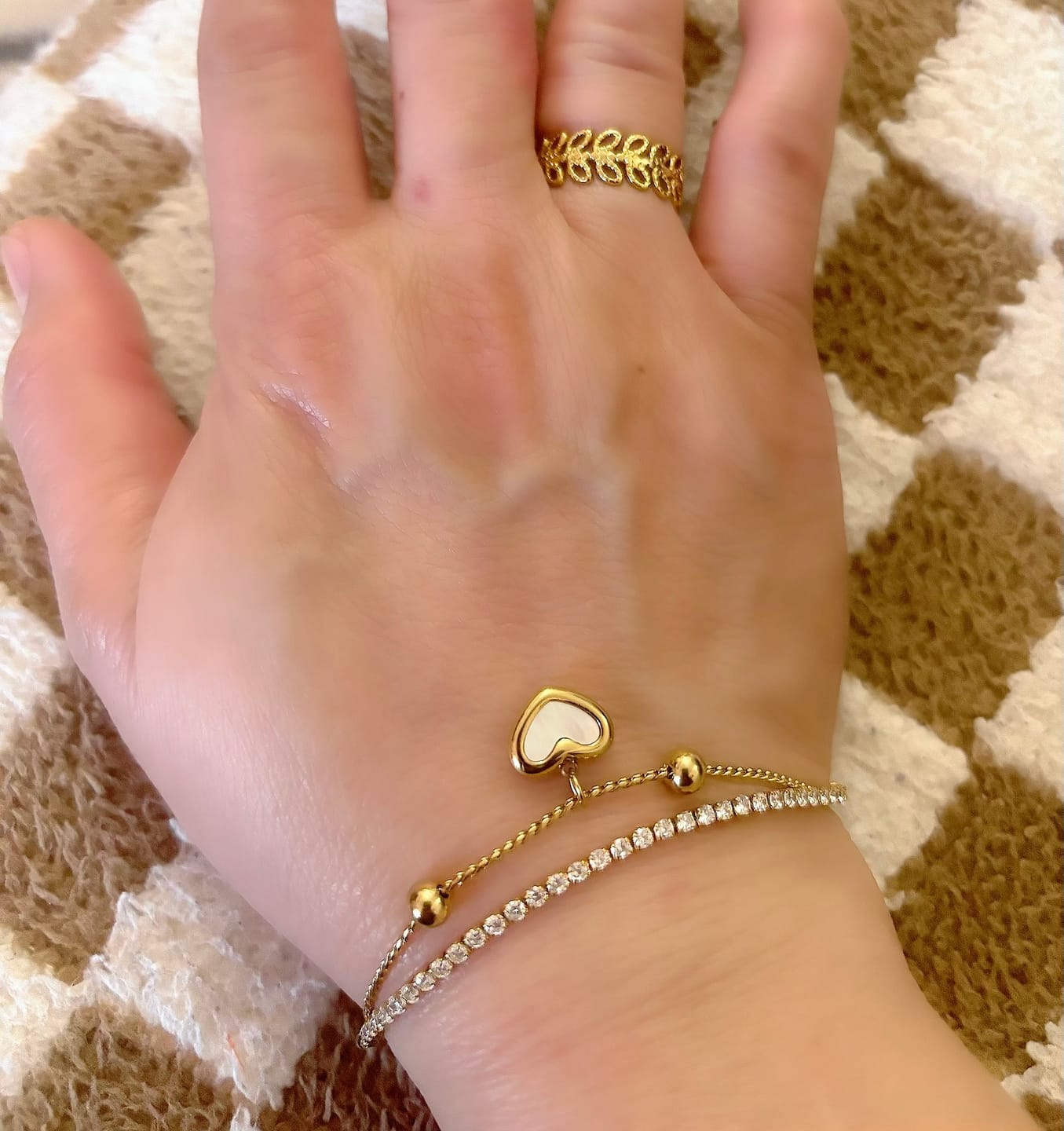 Customer photo review of Summer Bloom Leaf Ring