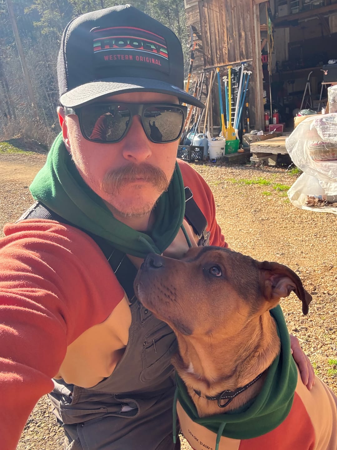Customer photo review of Color Block Human Hoodies