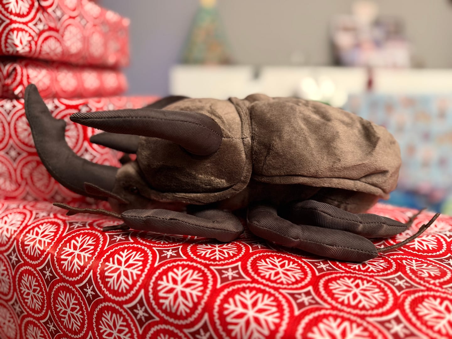 Customer photo review of Atlas Beetle Soft Stuffed Plush Toy