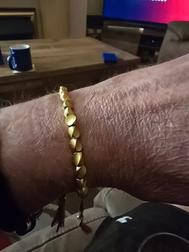 Customer photo review of Tibetan Bracelet of Fortune