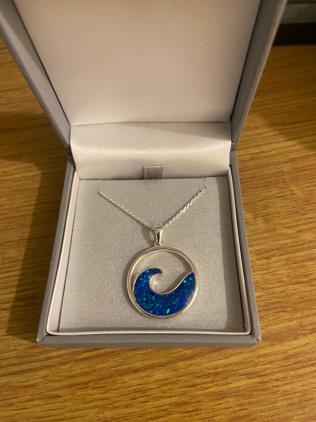 Customer photo review of Ocean Wave Pendant