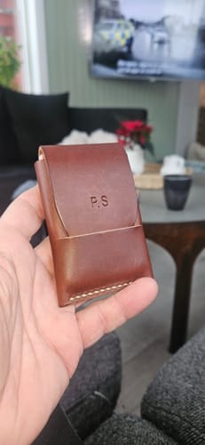 Customer photo review of Slimmad plånbok i äkta läder