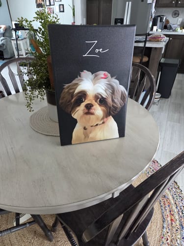 Customer photo review of Pet Art Canvas Wrap