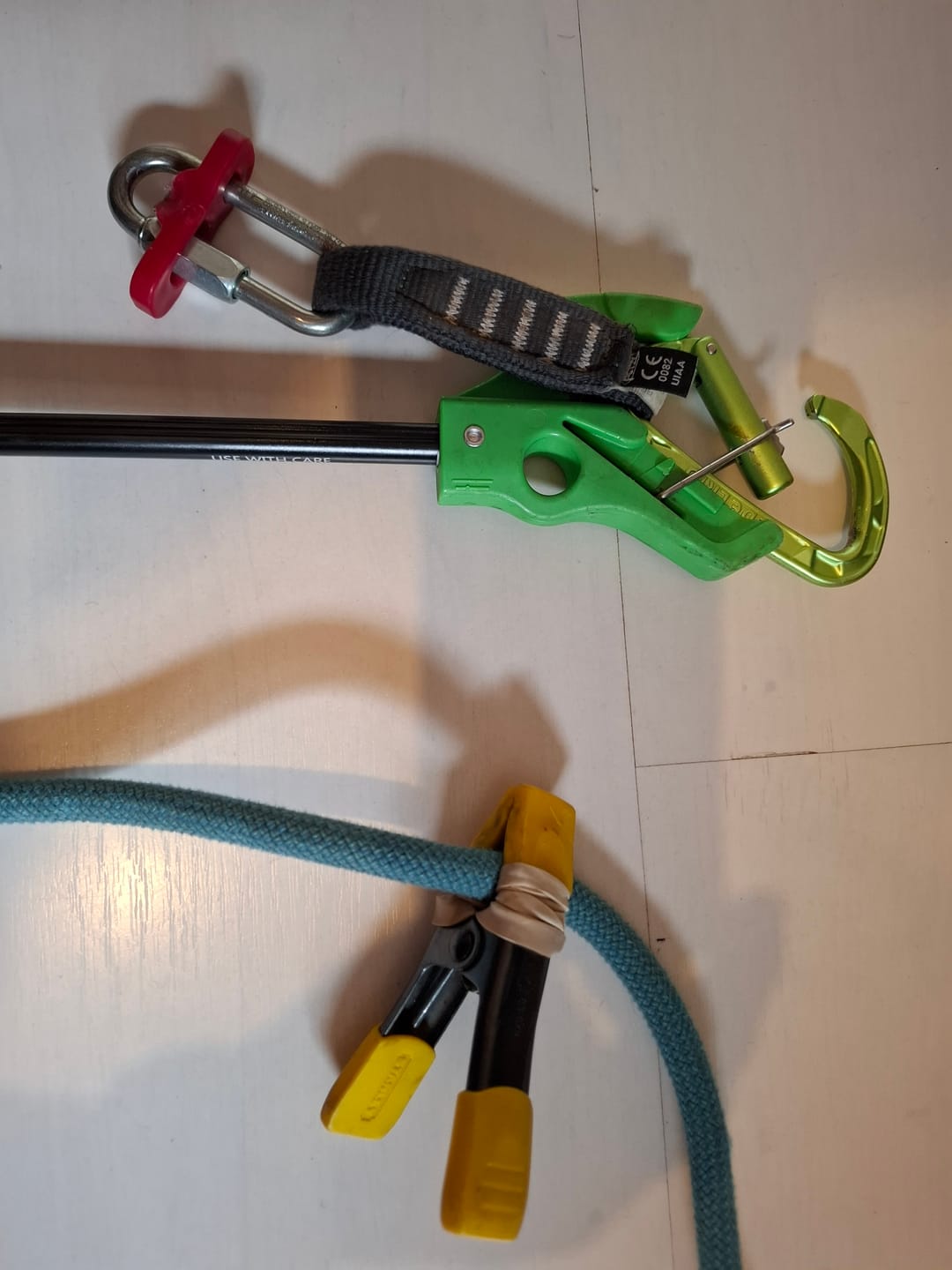 Customer photo review of Quicklink "Slide-Cinch" - Lead Rope Solo Anchor Tensioner
