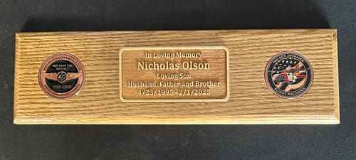 Customer photo review of Custom Wood DIY Plaque