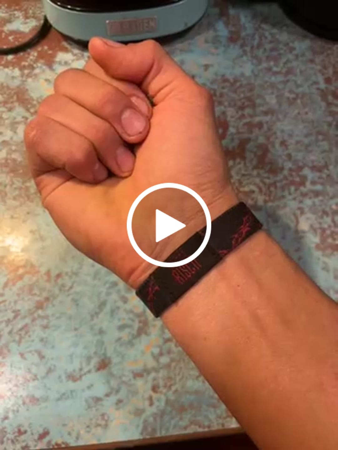 Customer video review of Risen Wrist Band - Daily Bible Verse
