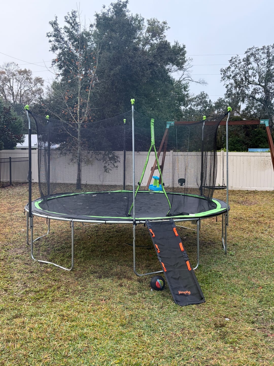 Customer photo review of Jumpfly Universal Trampoline Slide