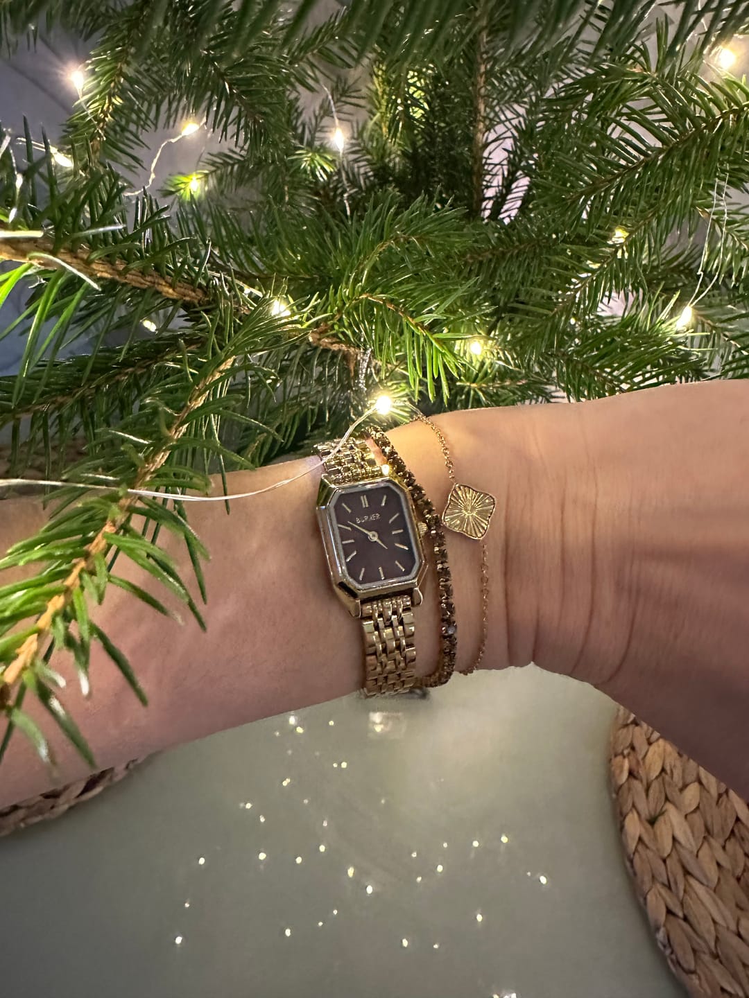 Customer photo review of Flora Gold Bracelet