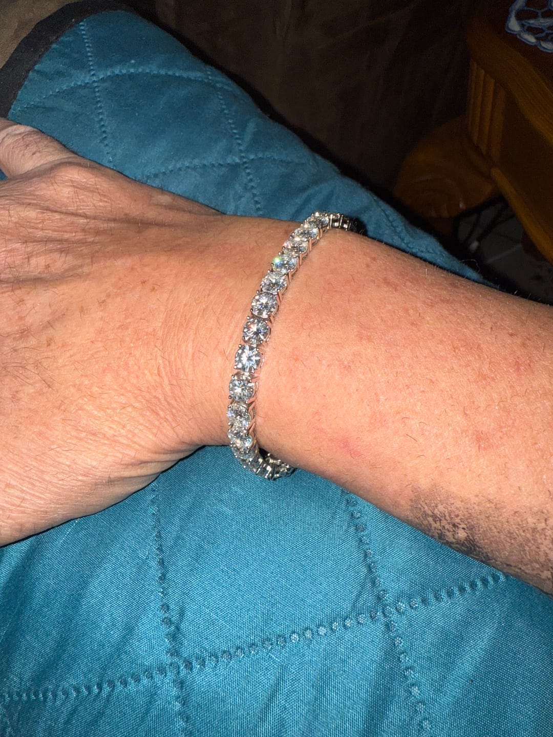 Customer photo review of 6MM Moissanite Tennis Bracelet