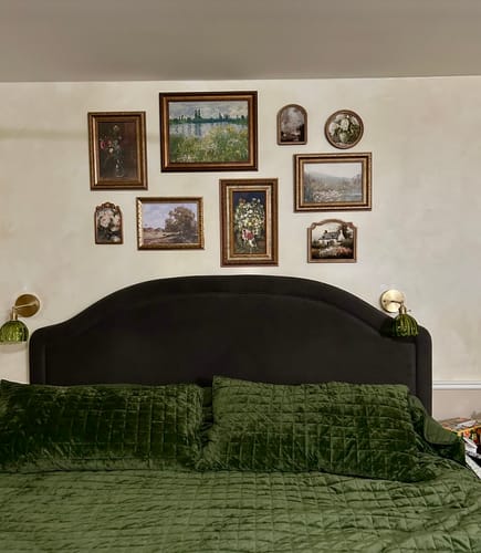 Customer photo review of Muted Peony Round Framed Decor