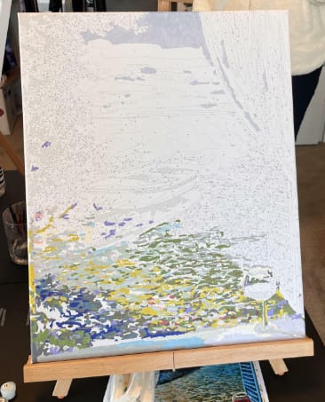 Customer photo review of Custom Landscape Paint By Numbers