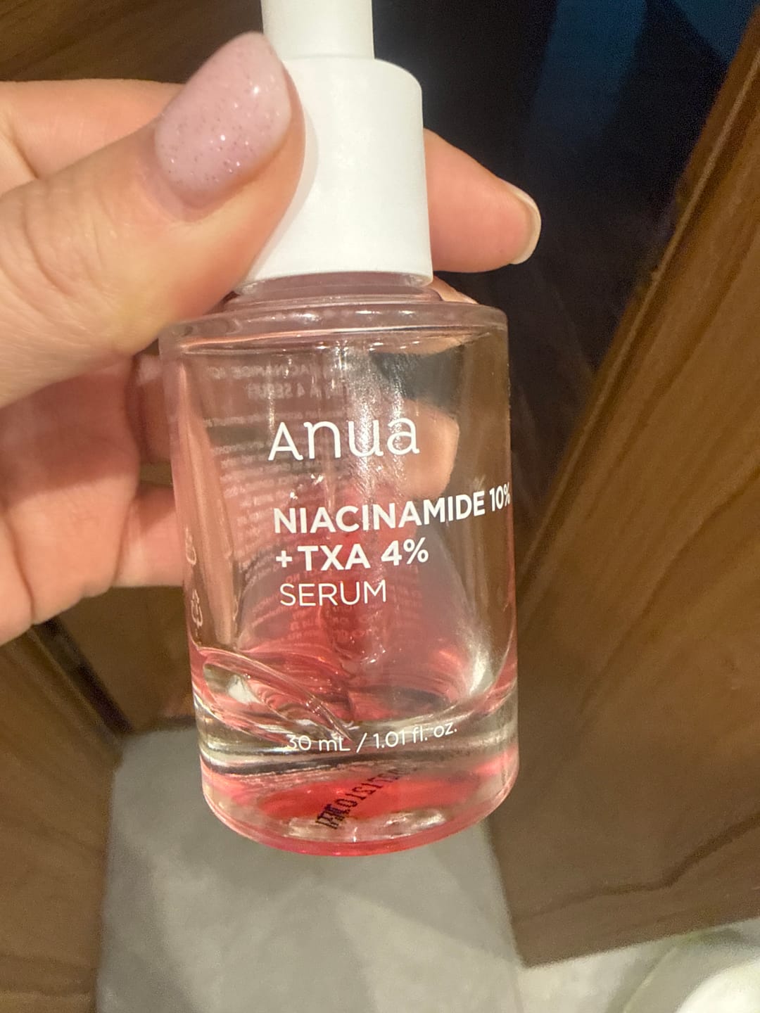 Customer photo review of Balinošs serums ar traneksāmskābi Anua Niacinamide 10% + TXA 4% Serum