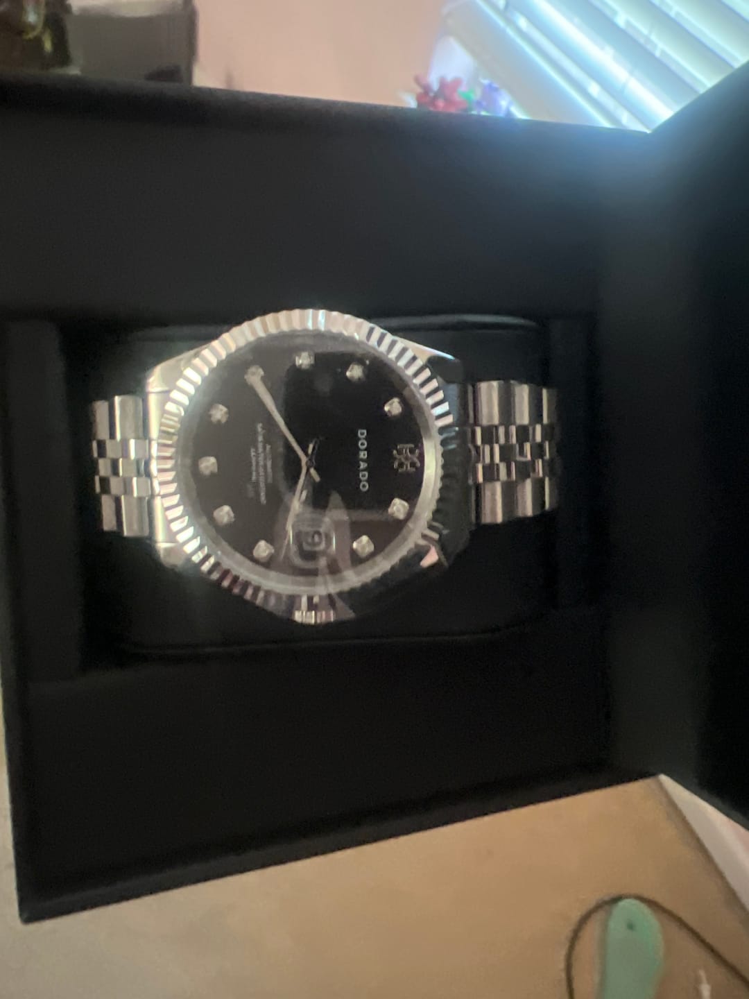 Customer photo review of DORADO Silver Timeless Watch - Black