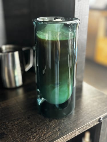 Customer photo review of FLUR Iced Coffee Glasses