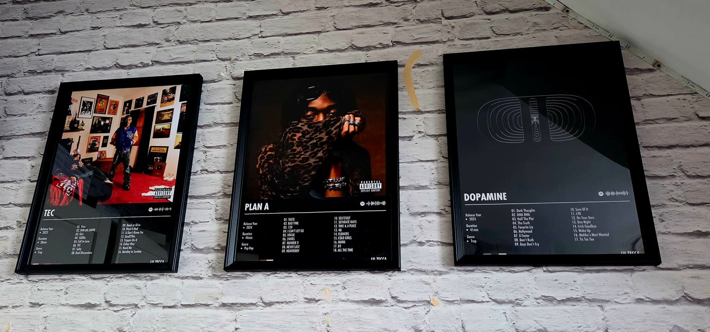 Customer photo review of Custom Album Cover Poster | Design 1