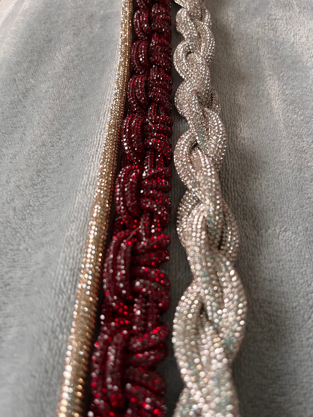Customer photo review of PETITE CROWN STRAP - Ruby Red