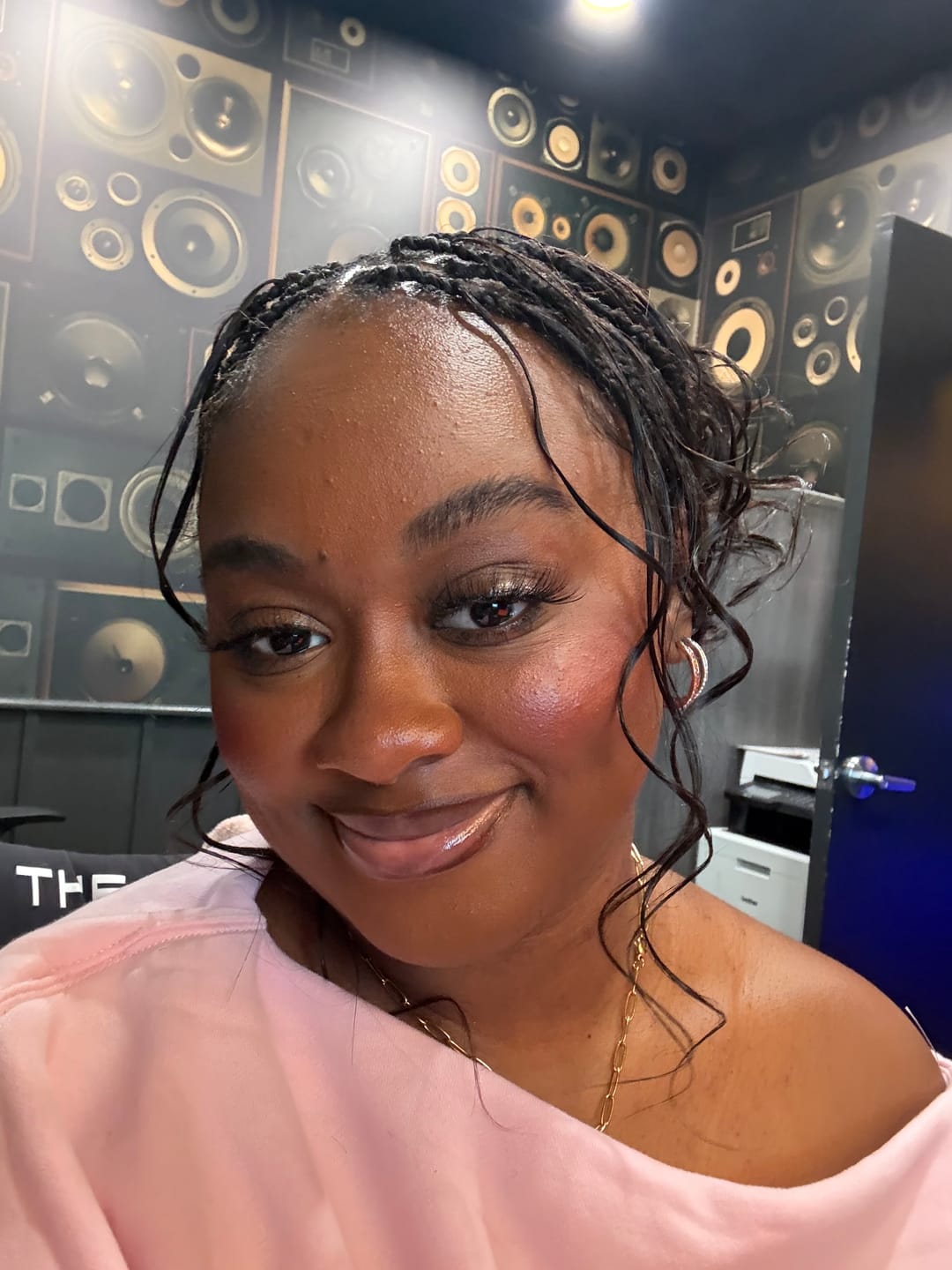 Customer photo review of Double Drawn Burmese Loose Wave Human Braiding Hair