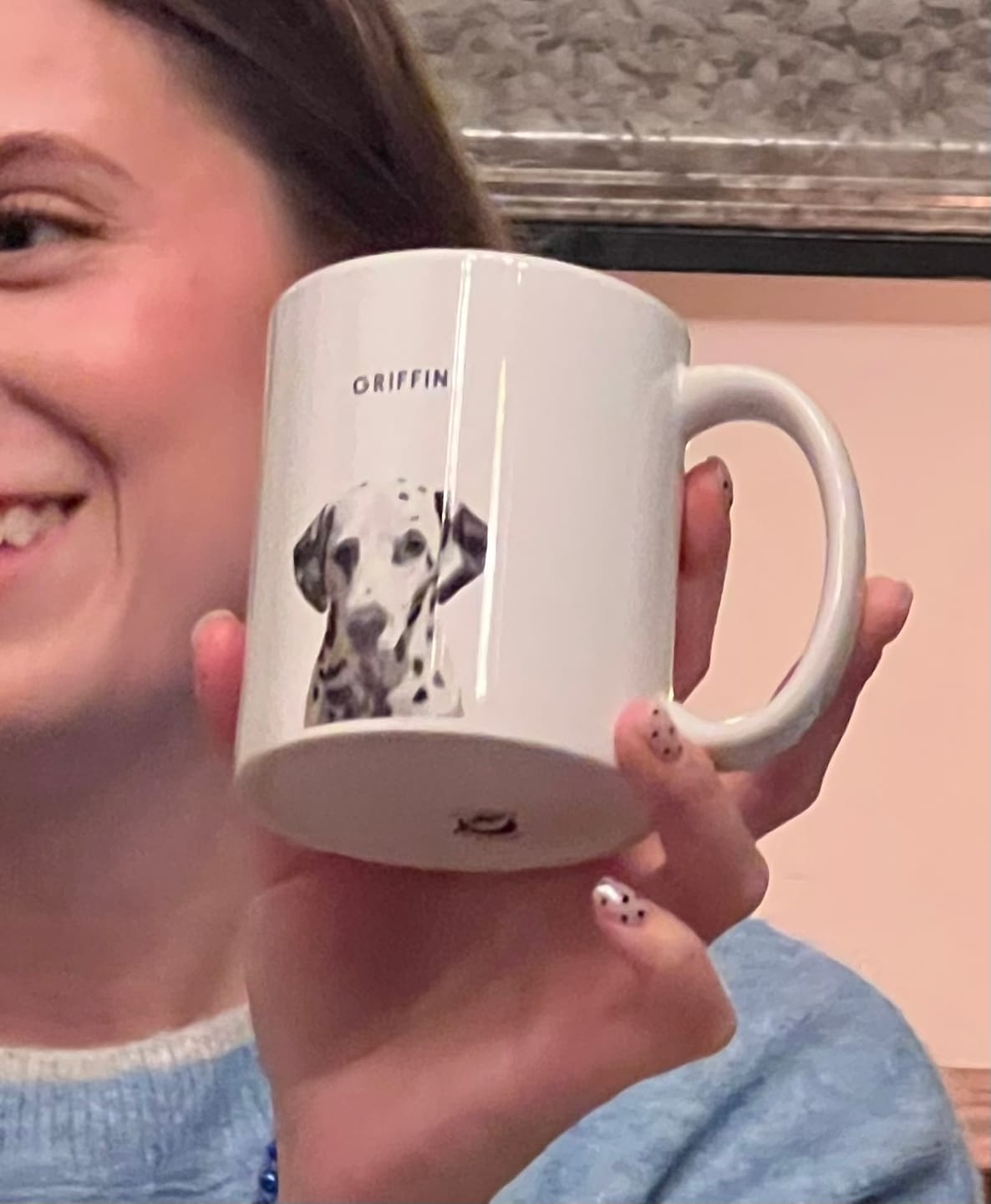 Customer photo review of Custom Pet Portrait Mug