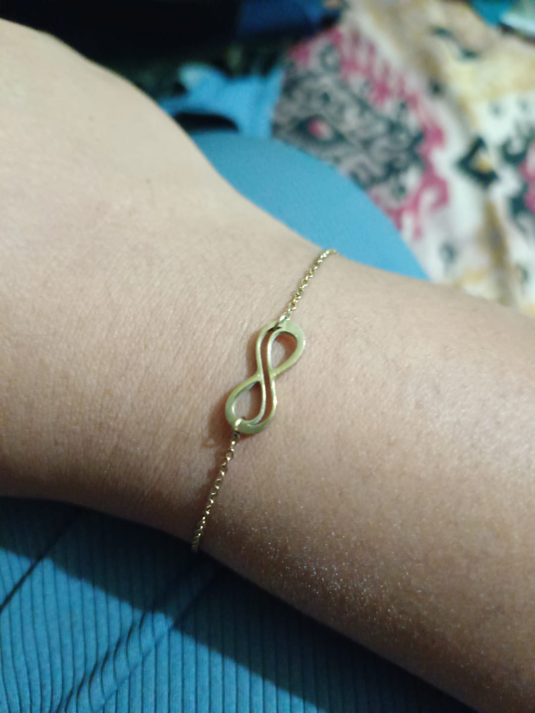Customer photo review of Infinity Charm Bracelet