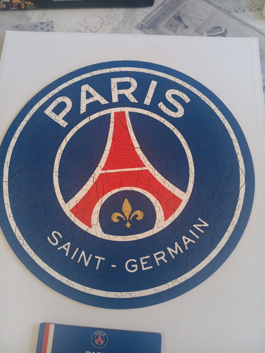 Customer photo review of Logo Paris Saint-Germain® - Puzzle en Bois