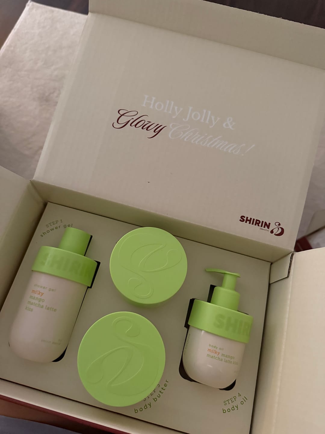 Customer photo review of Shower Gel Milky Mango Matcha Latte Kiss