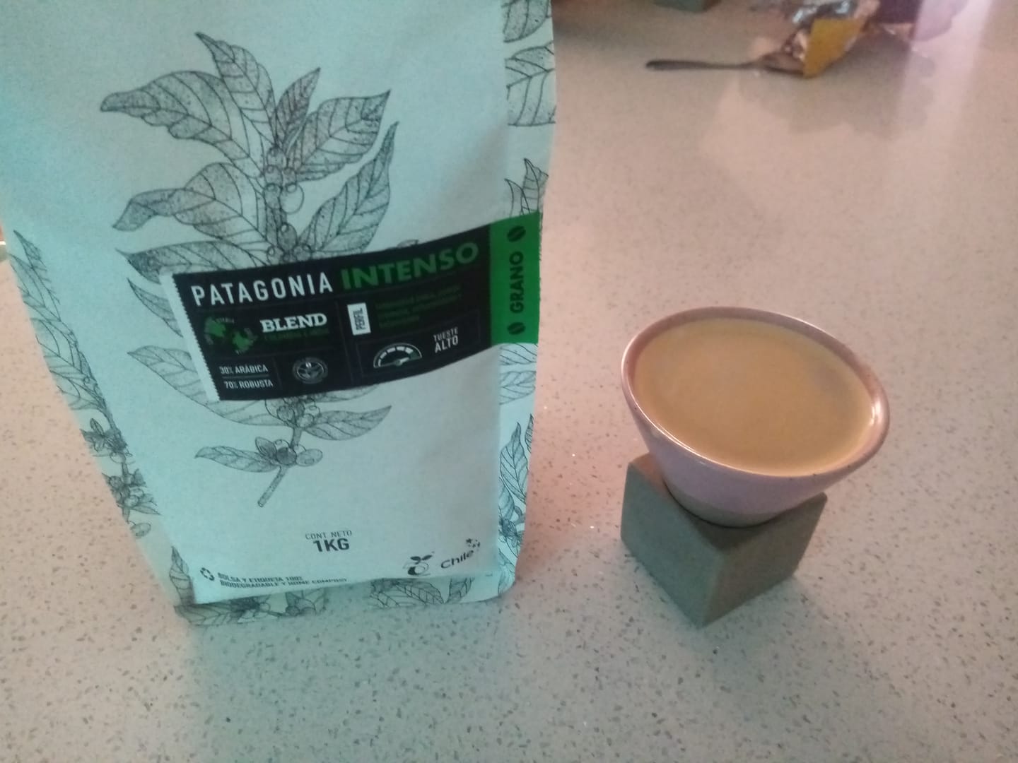Customer photo review of Blend Patagonia Intenso Bolsa 1 KG | GRANO ENTERO