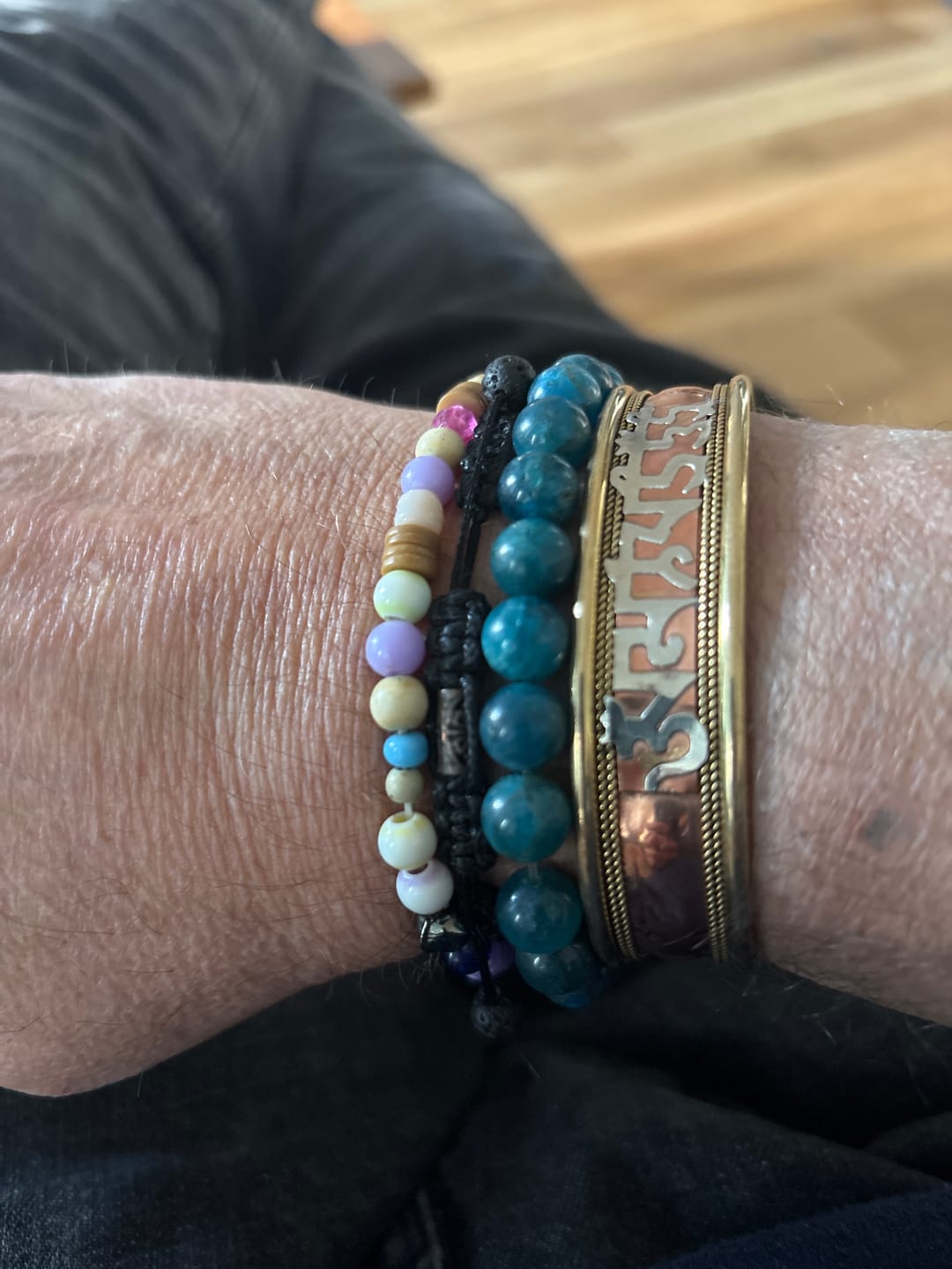 Customer photo review of Bracelet Cuivre et Mantra
