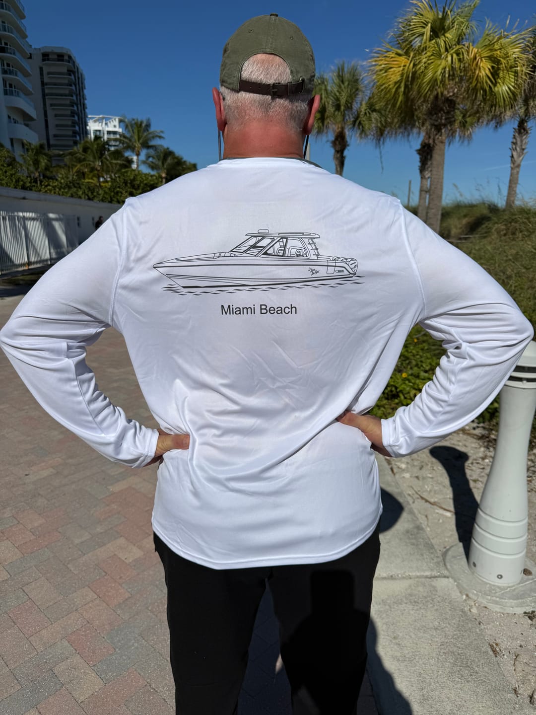 Customer photo review of Dri-Fit Custom Boat Shirts - Long Sleeve