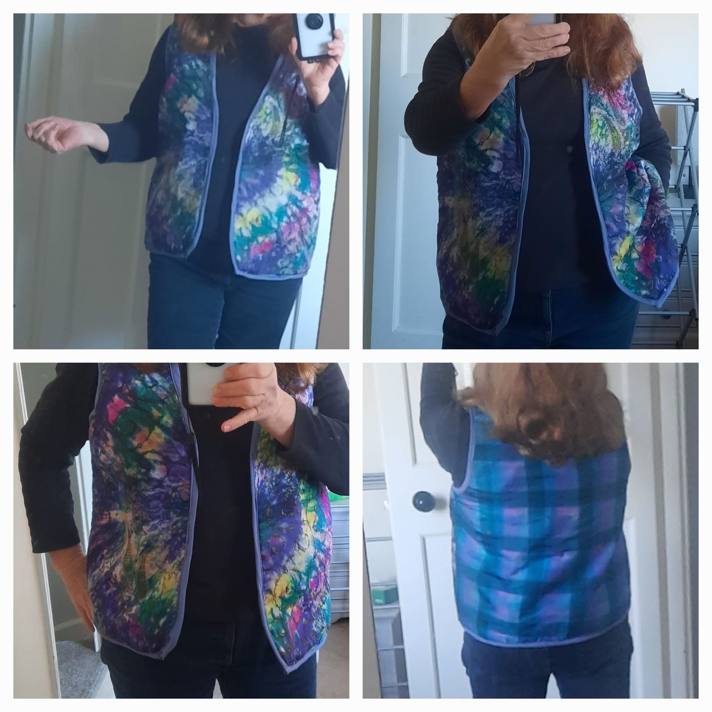 Customer photo review of Pure Silk Scarves Bargain Bundle (20 scarves)
