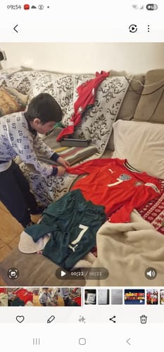 Customer photo review of Cristiano Ronaldo Portugal Red Jersey Trikot Maillot Soccer Shirt