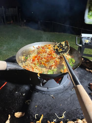 Customer photo review of XXL Wok-Set für Bandit FirePlace