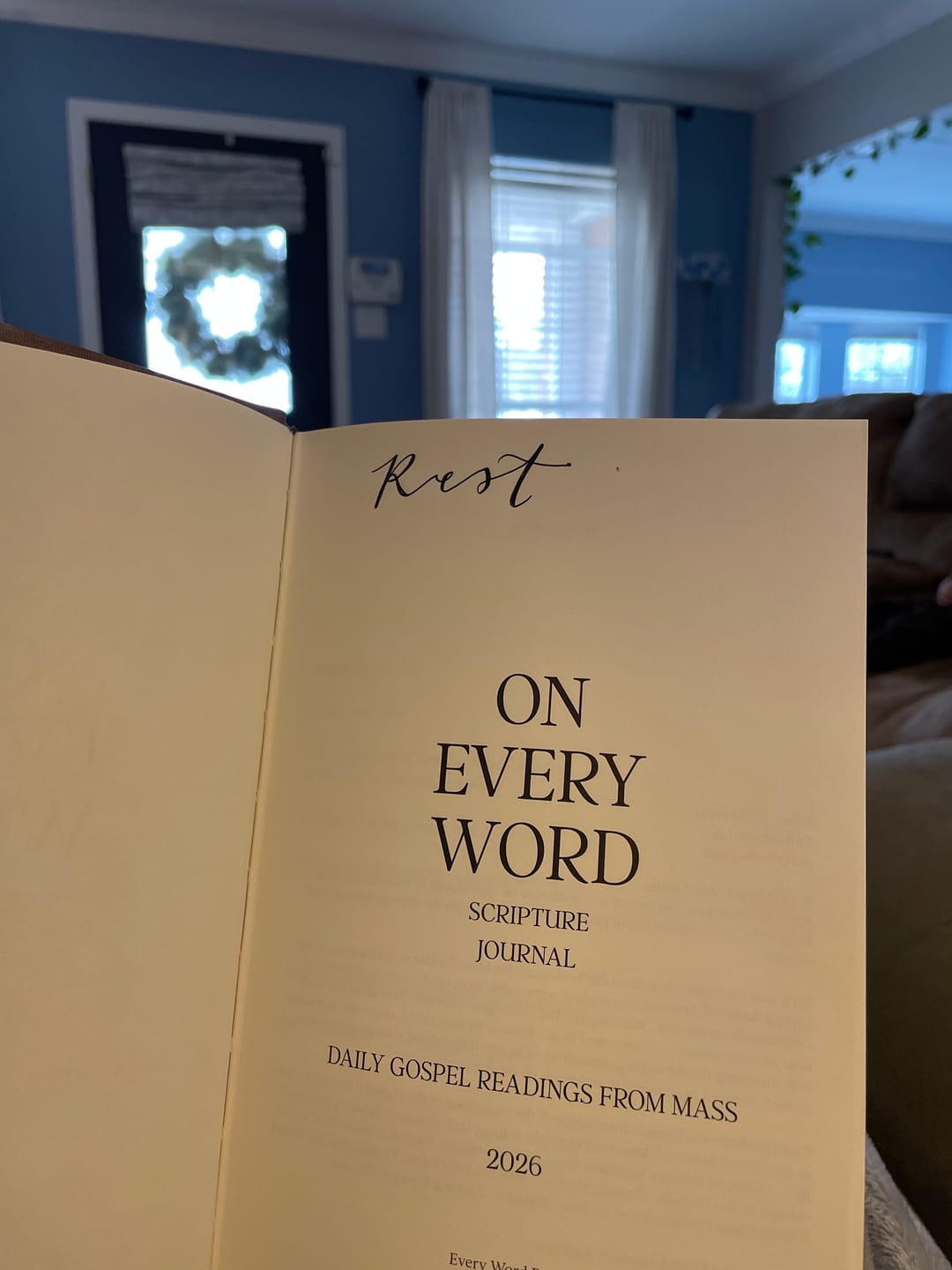 Customer photo review of On Every Word Scripture Journal 2026