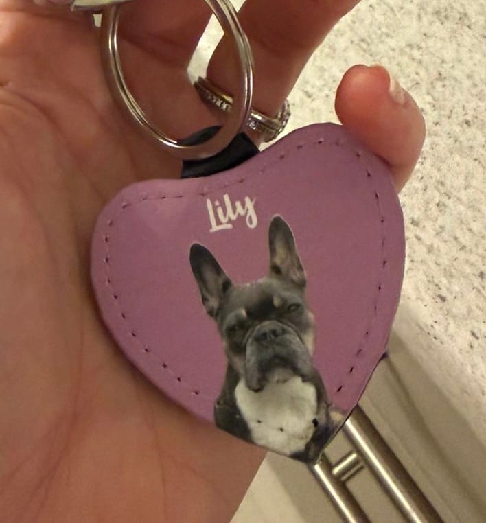 Customer photo review of Pet portrait - Personalised Keychain
