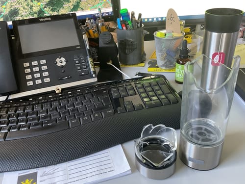 Customer photo review of Die Wasserstoff Wasserflasche für bessere Gesundheit & mehr Energie ''HydroVive'' - das Original