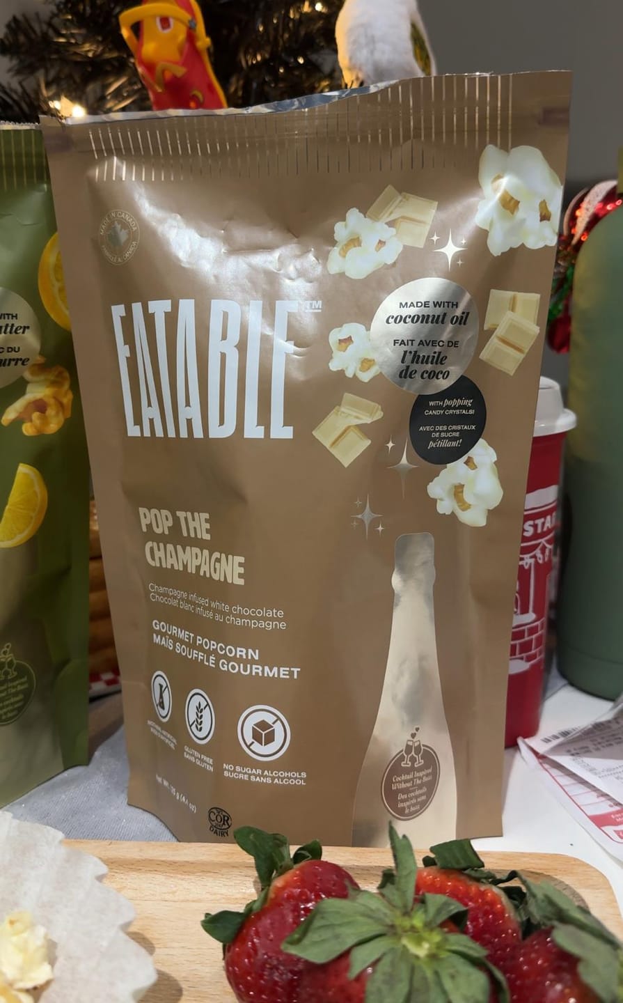 Customer photo review of Pop the Champagne (125g) - White Chocolate "Popping" Kettle Corn