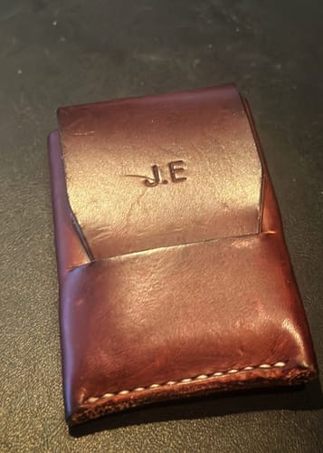 Customer photo review of Slimmad plånbok i äkta läder