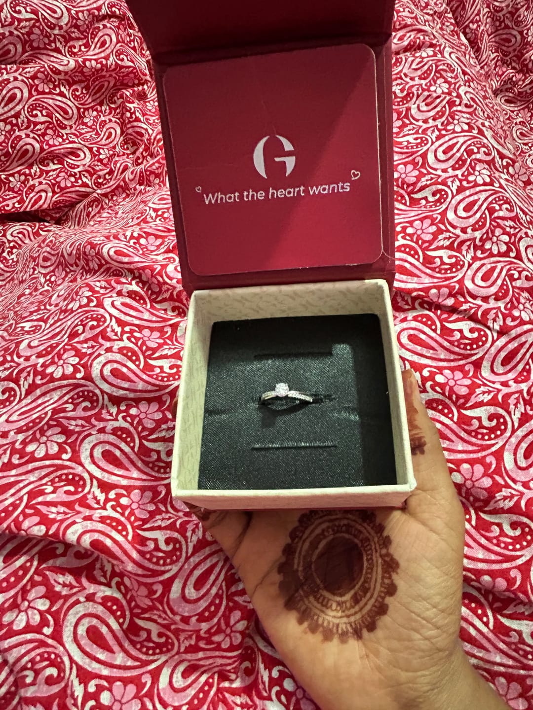 Customer photo review of Silver Zircon Layered Ring