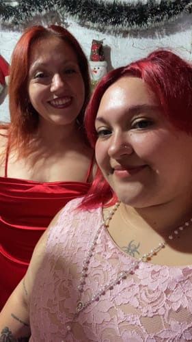 Customer photo review of TOP EMMA ENCAJE ROSADO