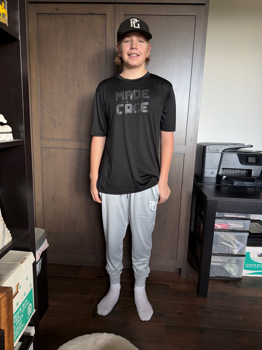 Customer photo review of CAGE MADE PERFORMANCE TEE