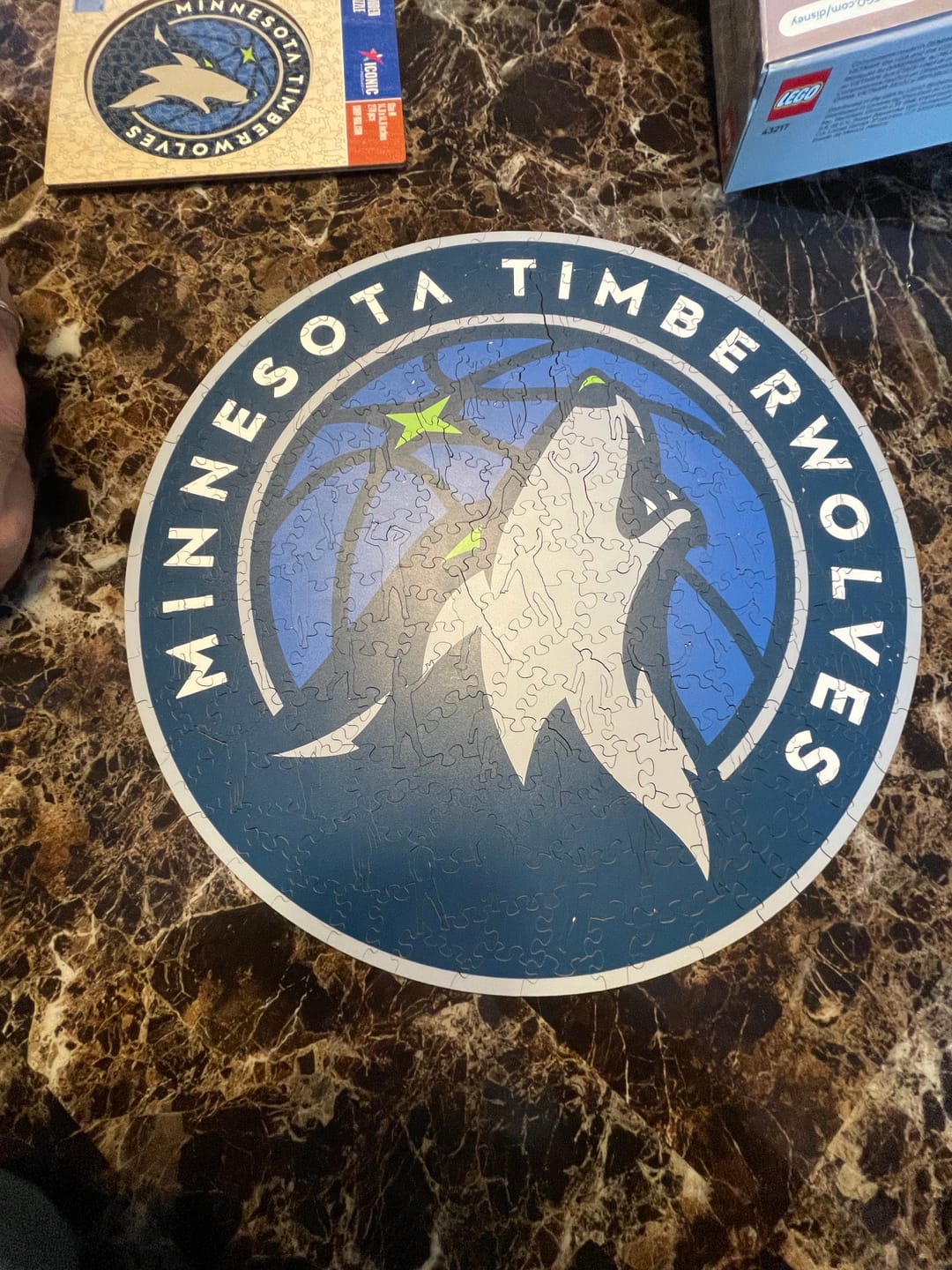 Customer photo review of Minnesota Timberwolves™ - Wooden Puzzle