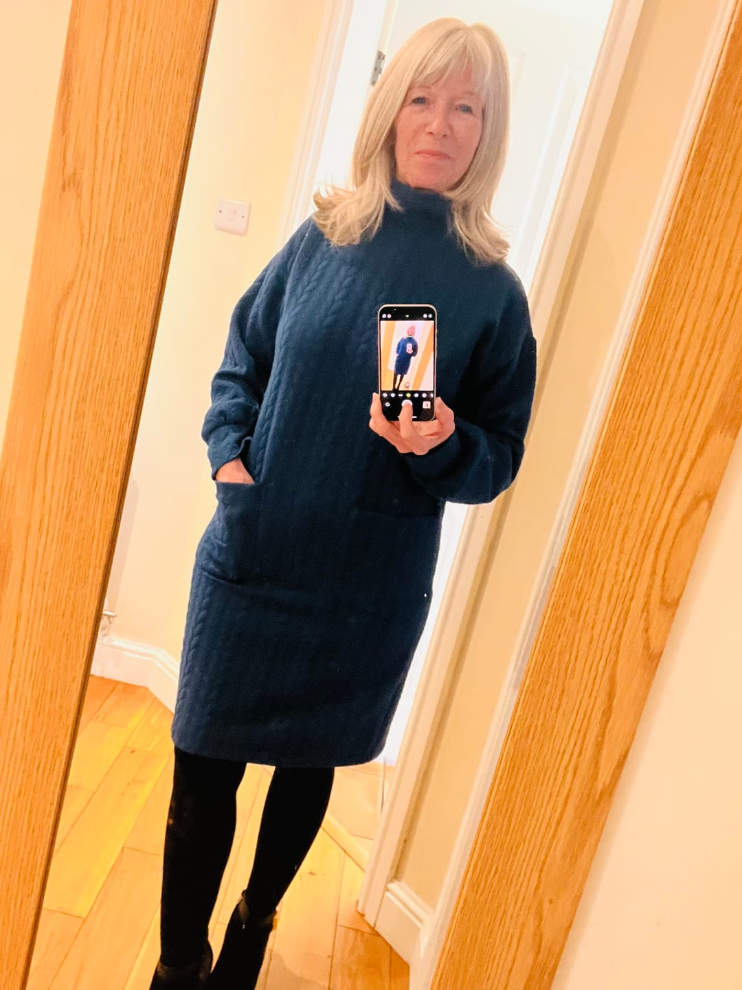 Customer photo review of Cable Knit Jersey Fabric