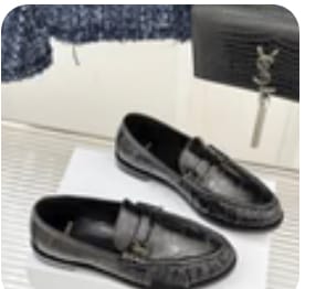 Customer photo review of YSL 25S LOAFERS IN BLACK EMBOSSED LAMBSKIN