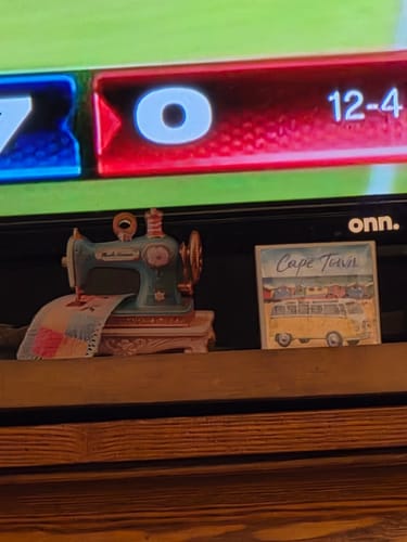 Customer photo review of Personalized Vintage Sewing Machine Acrylic Ornament With Name - For Christmas Seamstress Mom & Grandma's Holiday Gift