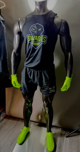Customer photo review of Quantum Speed: Football Cleats - Slime - Team Colors