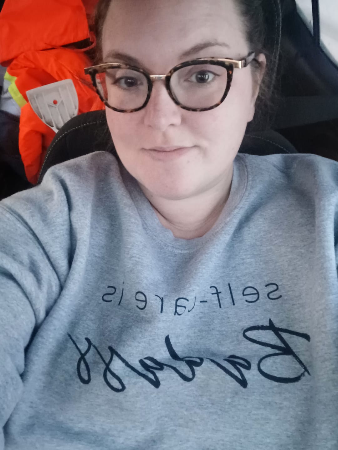 Customer photo review of Self-Care Is Badass Sweatshirt