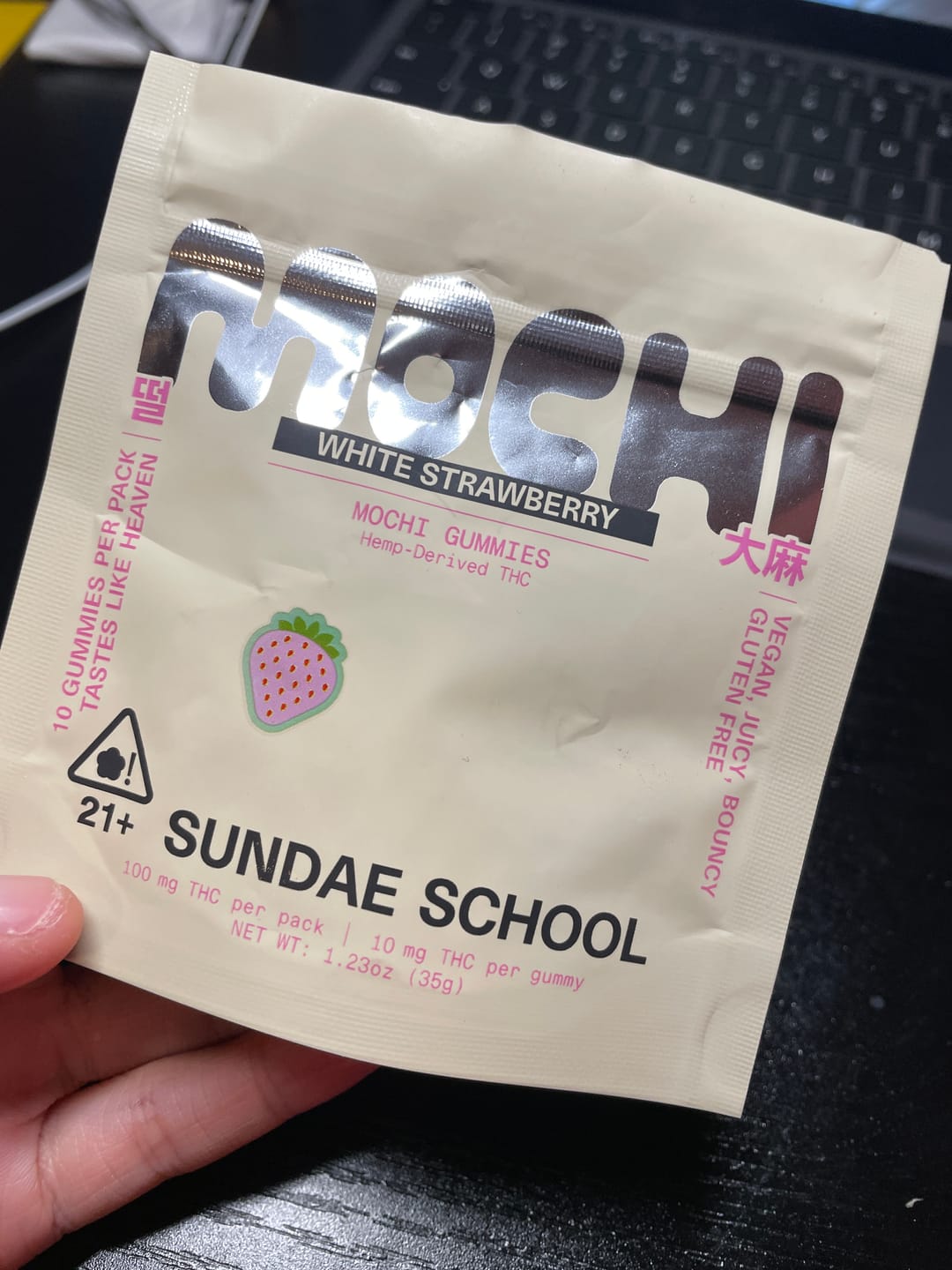 Customer photo review of White Strawberry (10mg) Mini