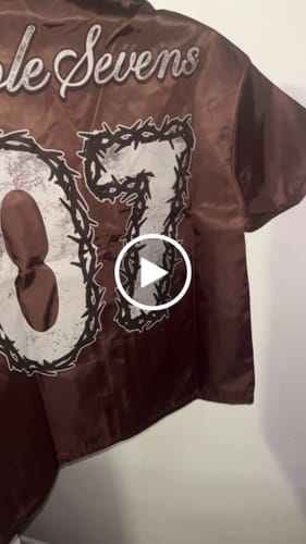 Customer video review of Triple Sevens Nylon Button Up Tee Brown