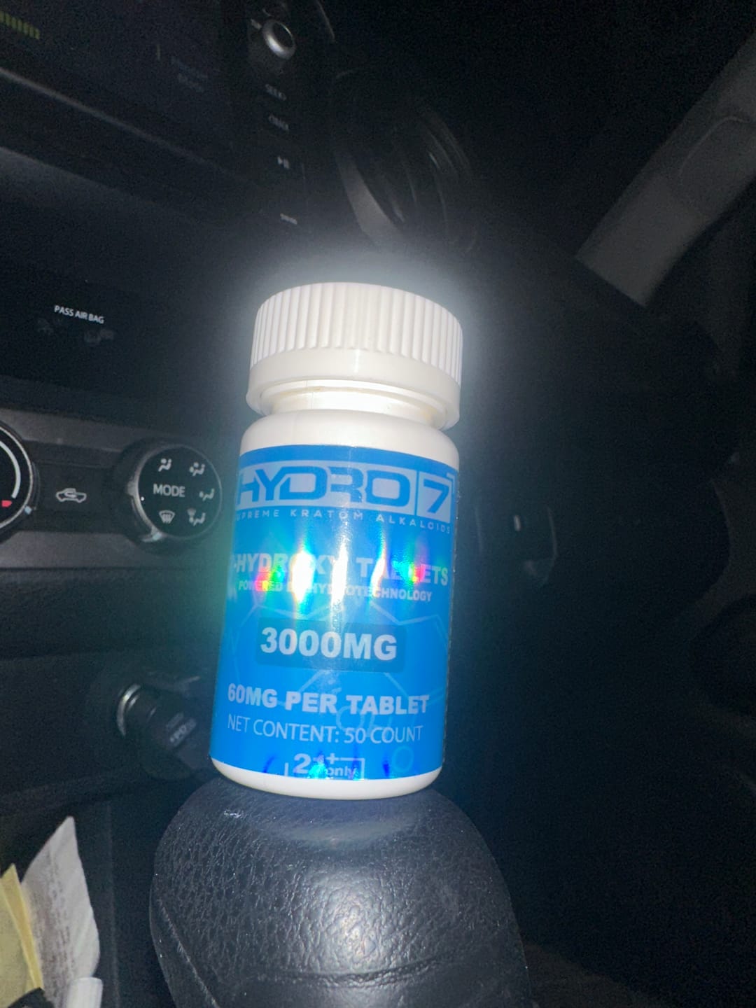 Customer photo review of 7-Hydroxy Tablets - 60MG (50 Count) 3000MG