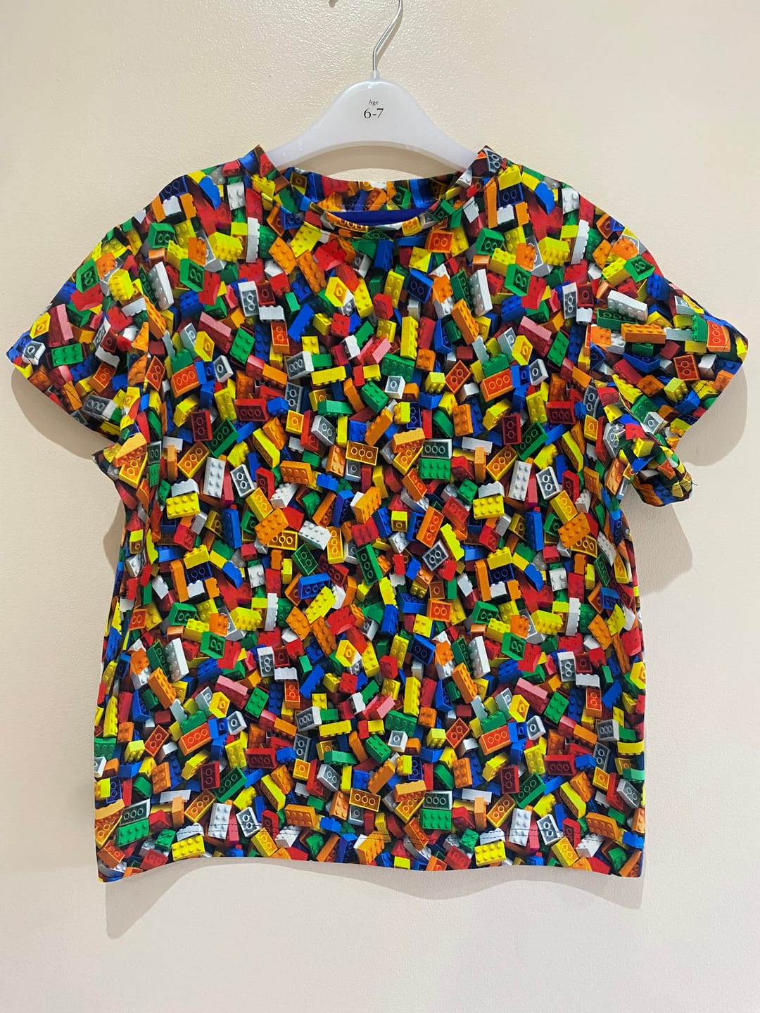 Customer photo review of Lego Blocks Cotton Jersey Fabric